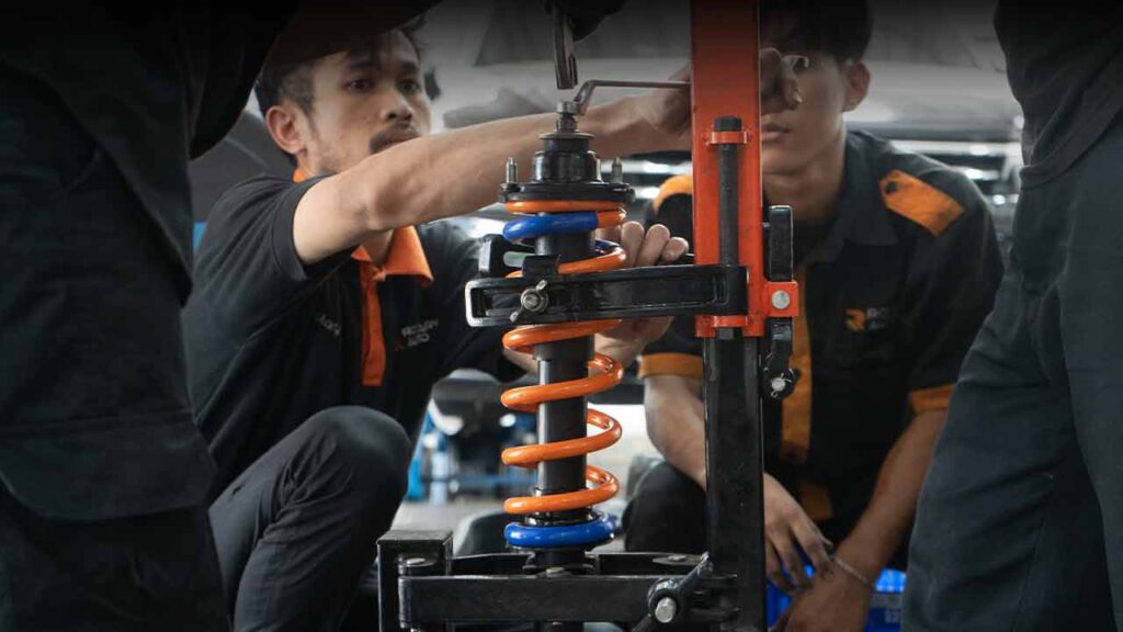 Cara Menggunakan Coil Spring Compressor